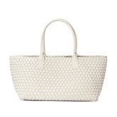 Large Hand-Woven Leather Tote Bag