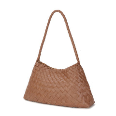 Hand-Woven Leather Shoulder Bag