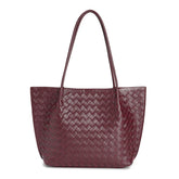 Elegant Woven Leather Tote Bag