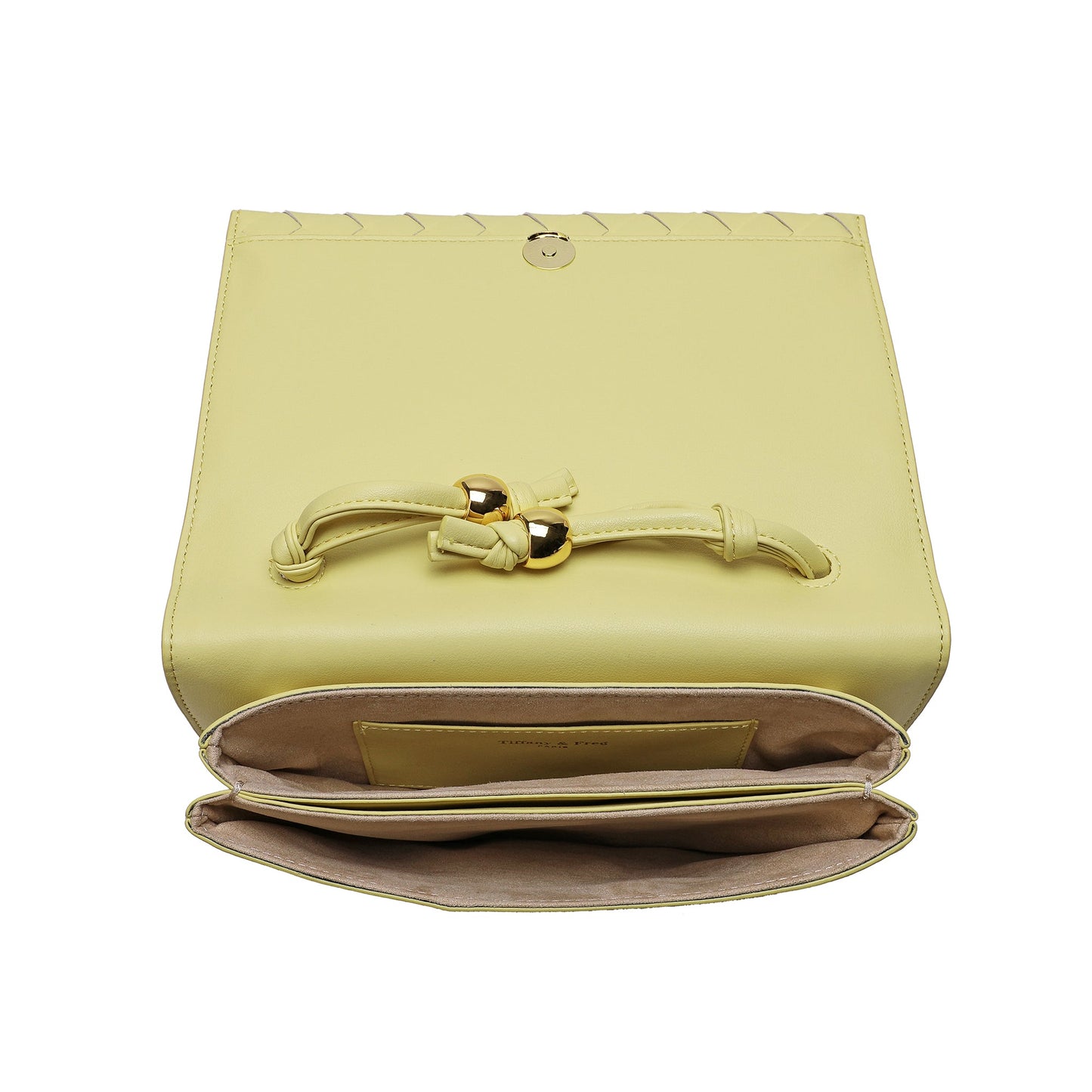 Woven Leather Shoulder Bag/ Clutch