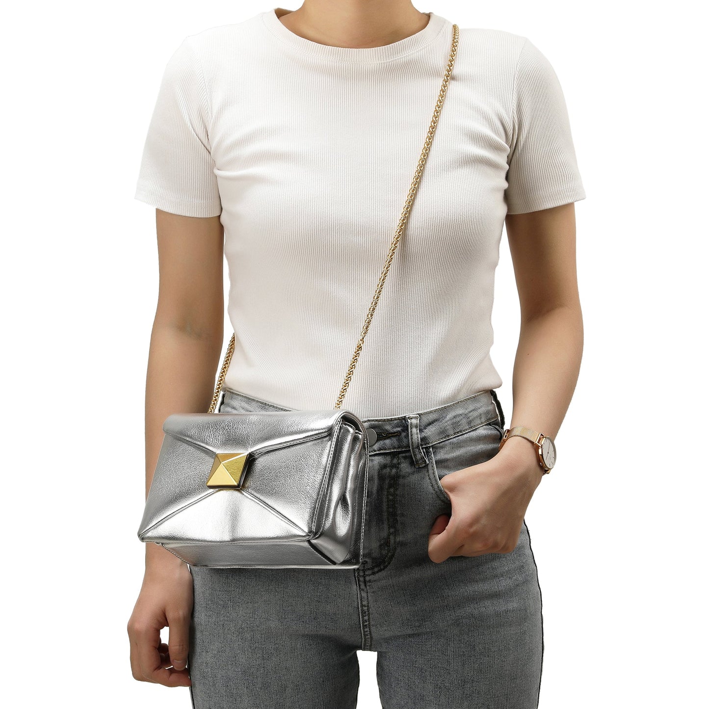 Smooth Nappa Leather Shoulder Bag