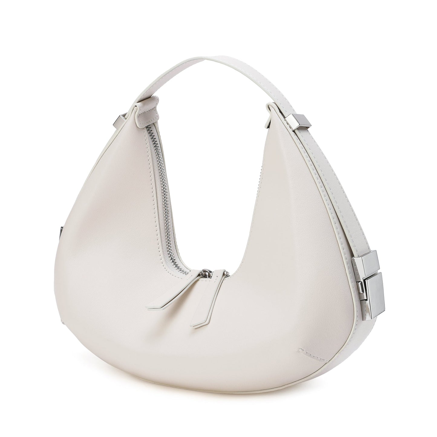 Smooth Leather Adjustable Shoulder Bag