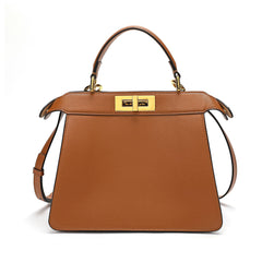 Smooth Nappa Leather Satchel/ Shoulder Bag