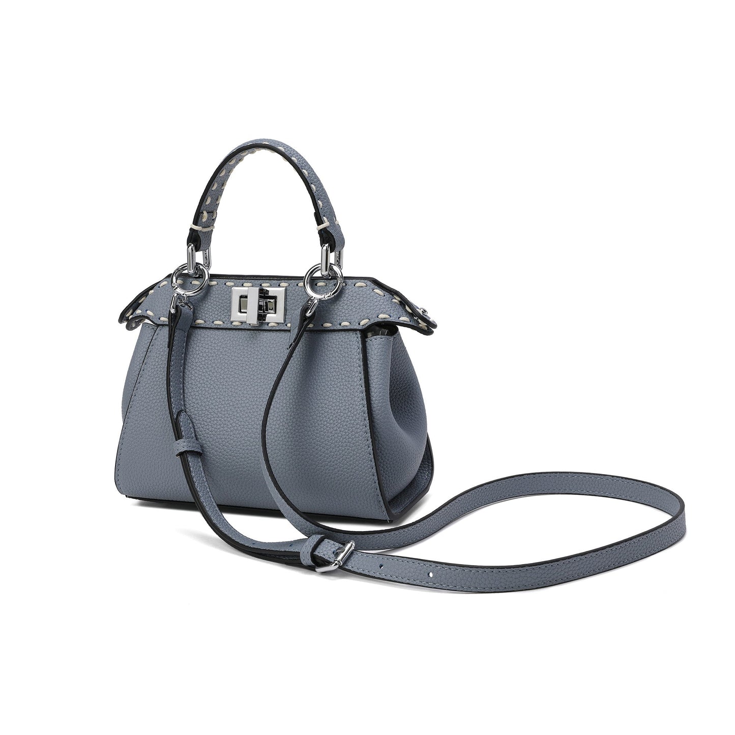 Top-Grain Leather Satchel/Shoulder Bag