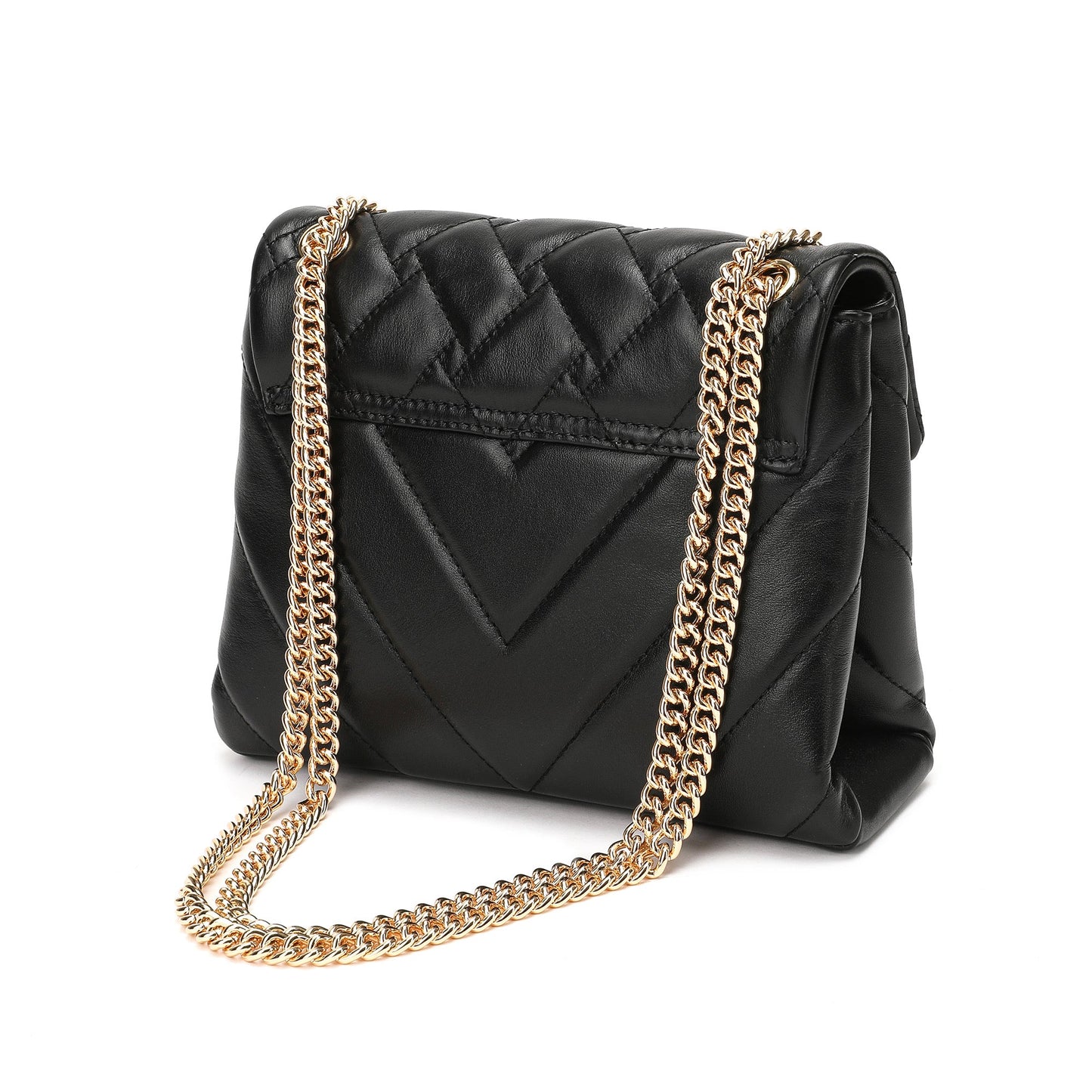 Quilted Sheepskin Tassel Crossbody