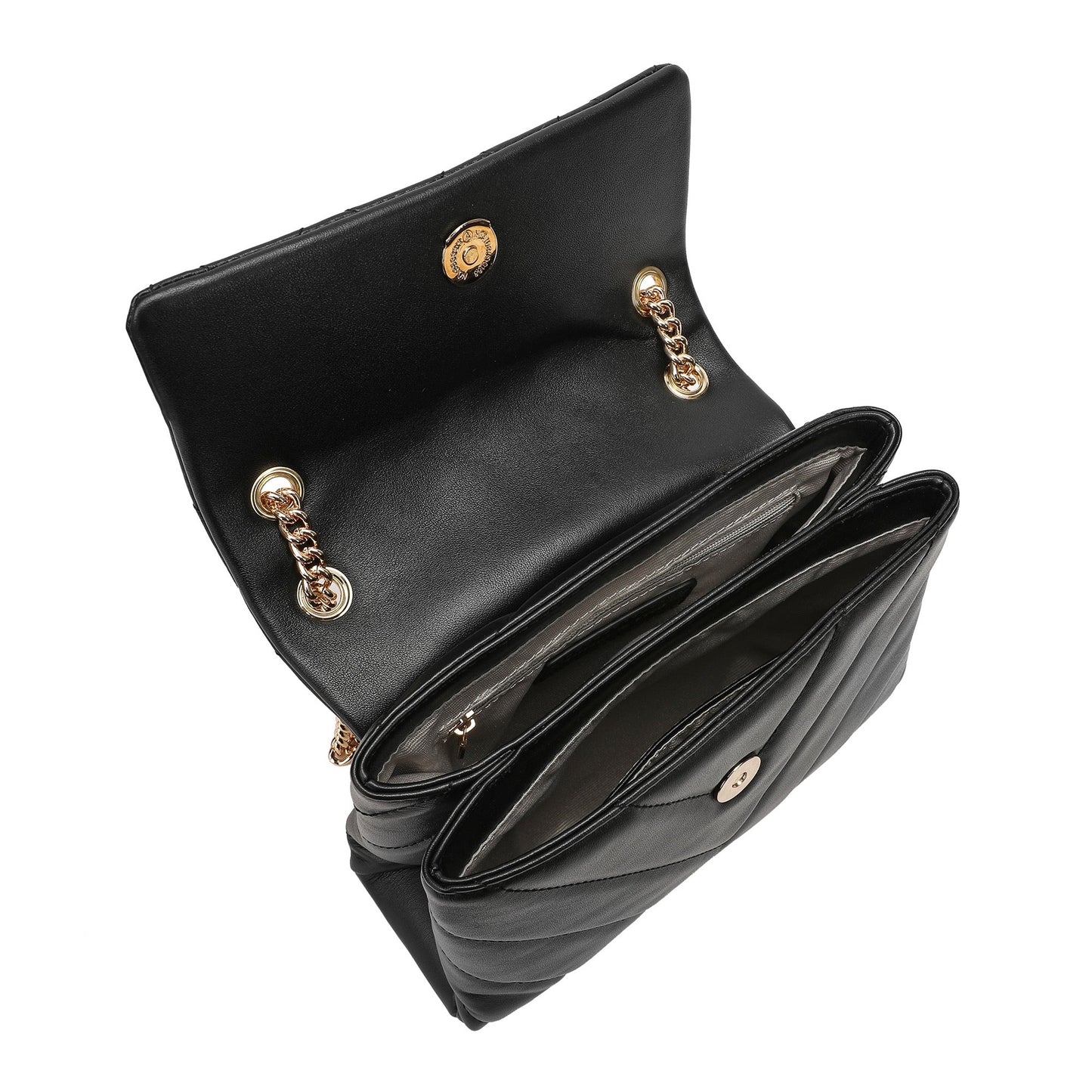Quilted Sheepskin Tassel Crossbody