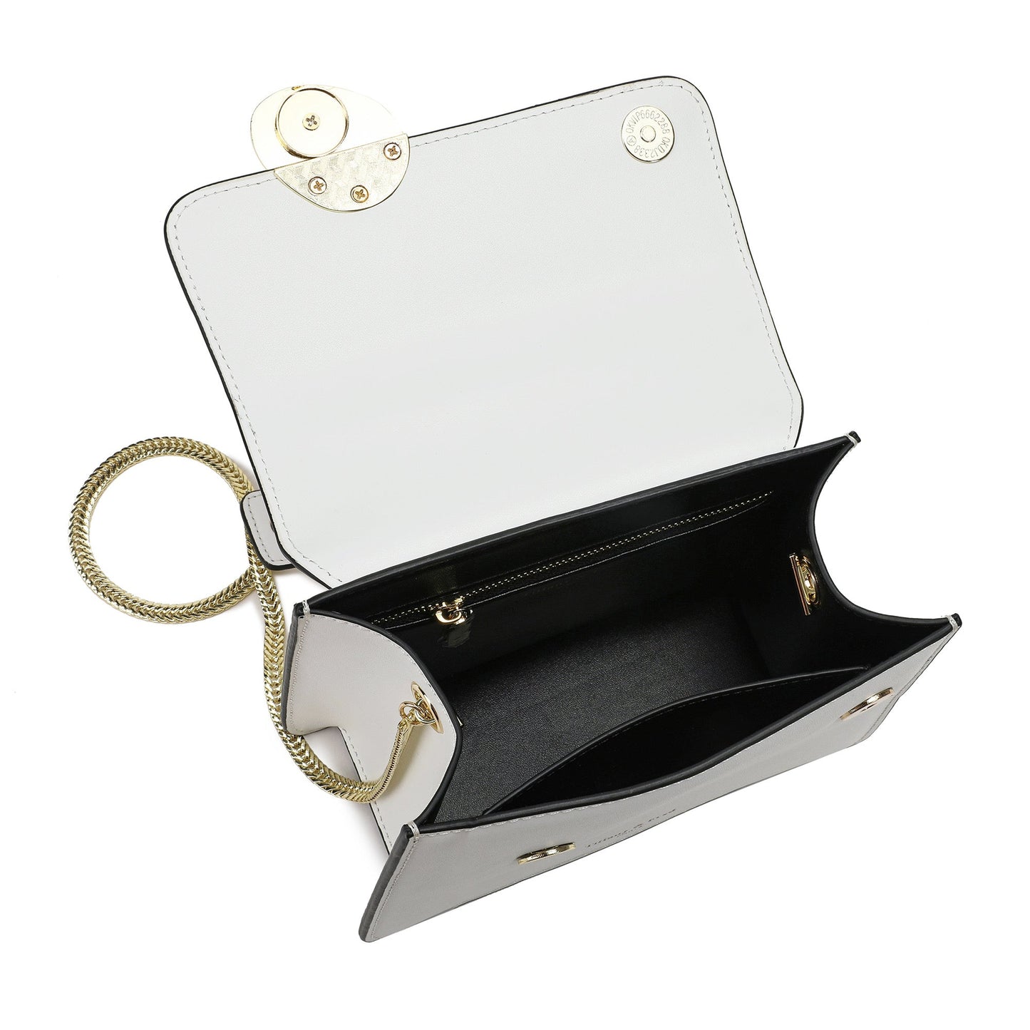 Sheepskin Leather Top-Handle Shoulder Bag