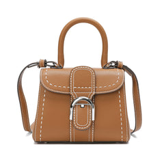 Full-Grain Leather Satchel/Shoulder Bag