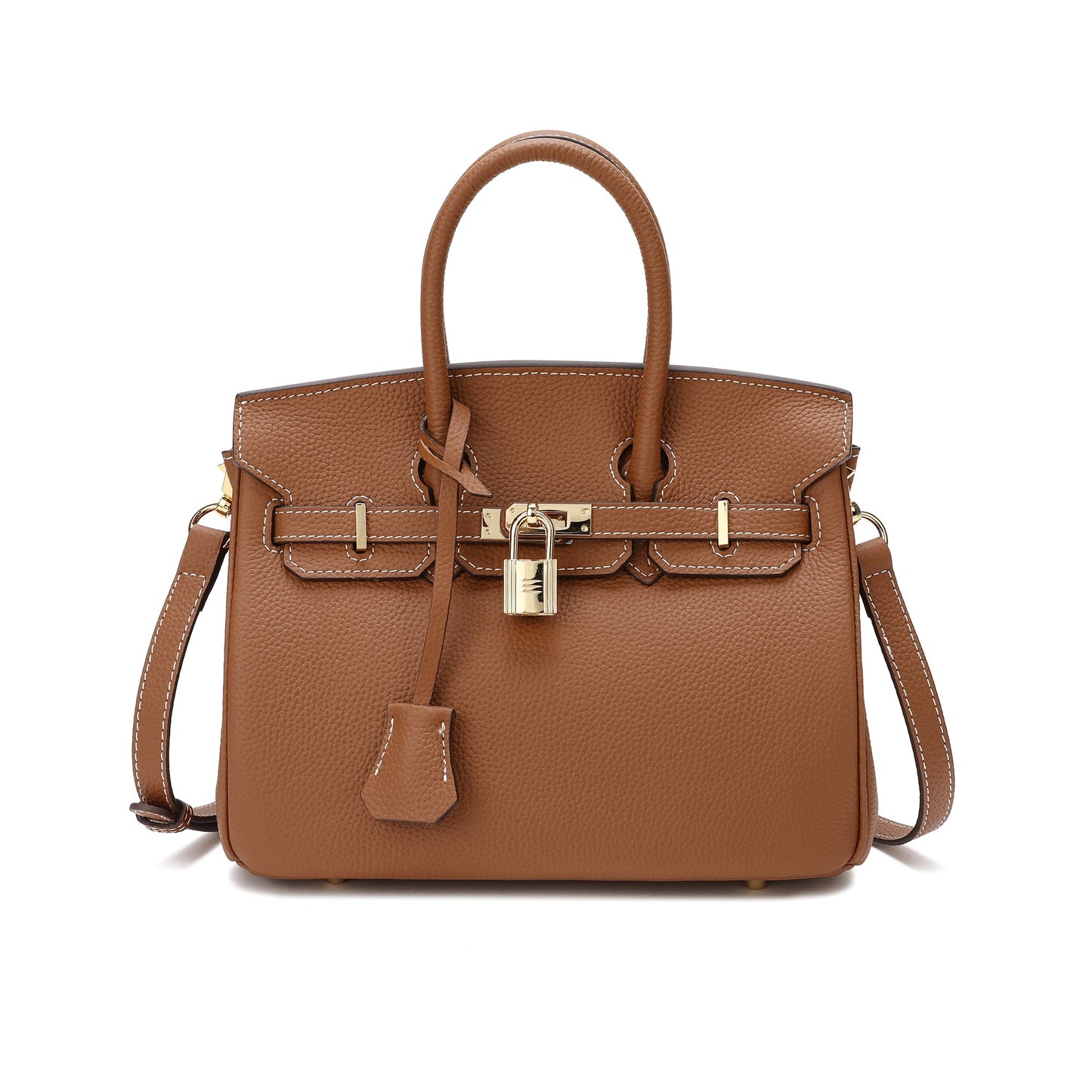 Tiffany & Fred Top-Grain Leather Shoulder Bag