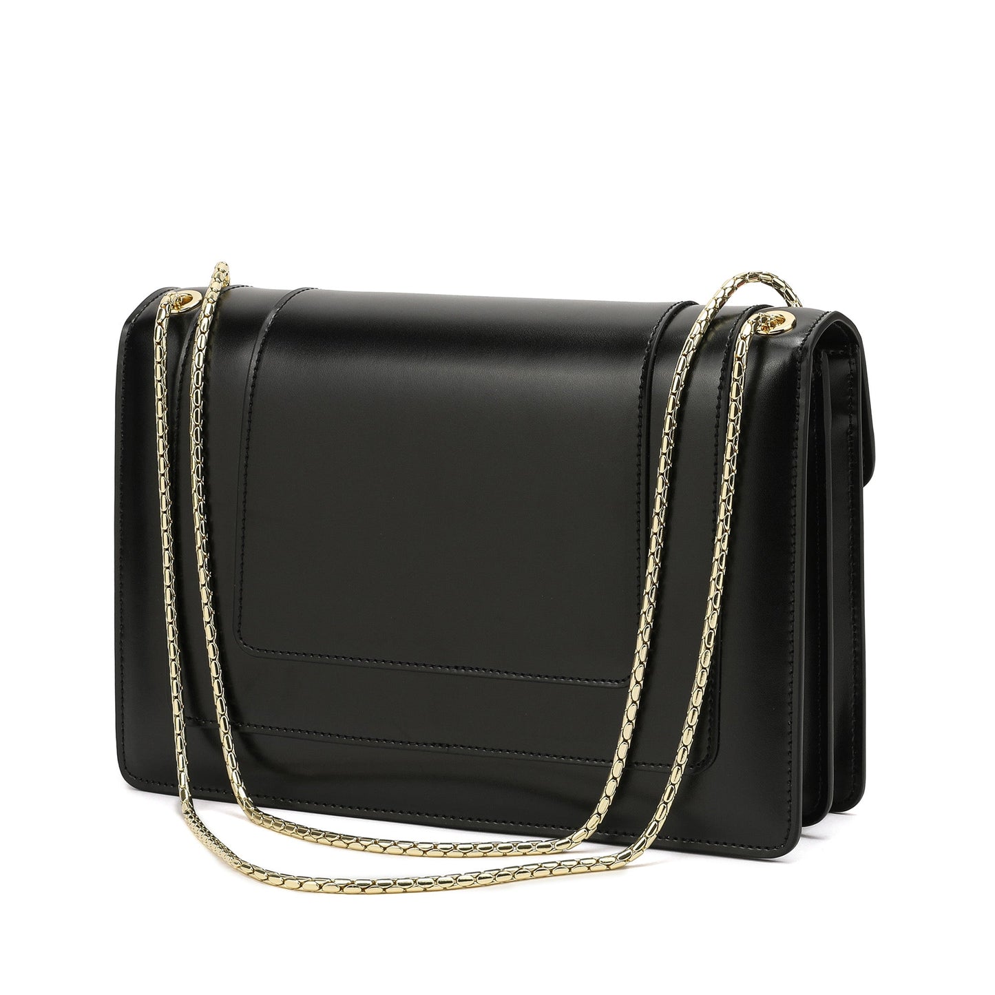 Smooth Leather Foldover Crossbody/Shoulder Bag