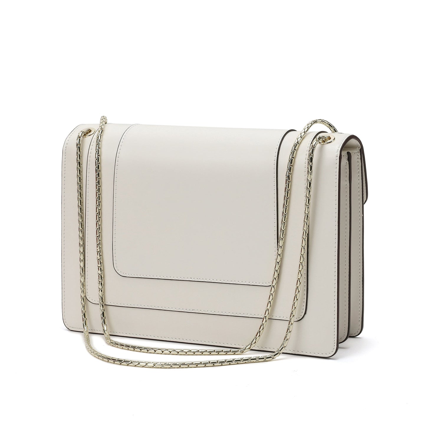Smooth Leather Foldover Crossbody/Shoulder Bag