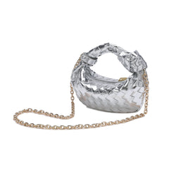 Woven leather Knot-handle/Shoulder Bag