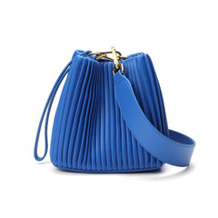 Pleated Leather Shoulder Bag