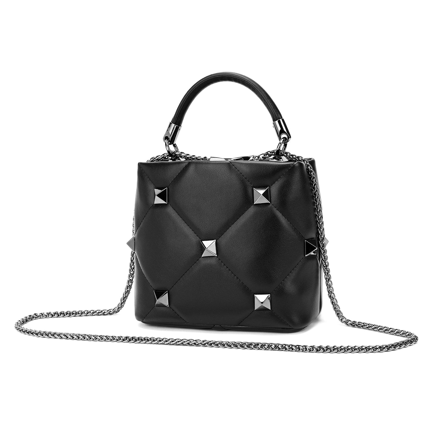 Quilted Sheepskin Leather Crossbody/Shoulder Bag