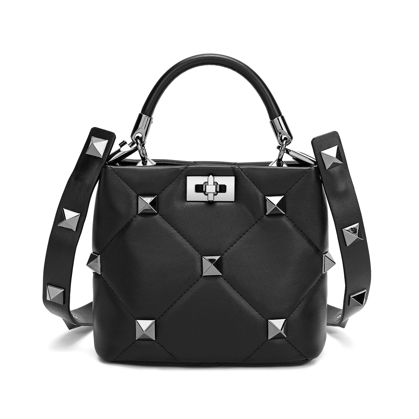 Quilted Sheepskin Leather Crossbody/Shoulder Bag