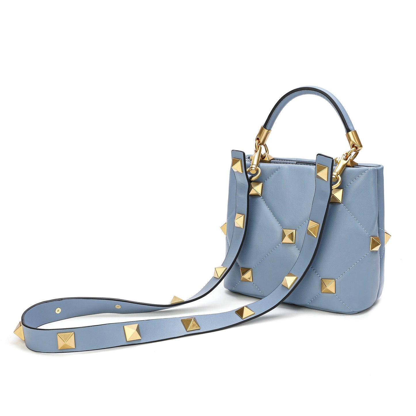 Quilted Sheepskin Leather Crossbody/Shoulder Bag