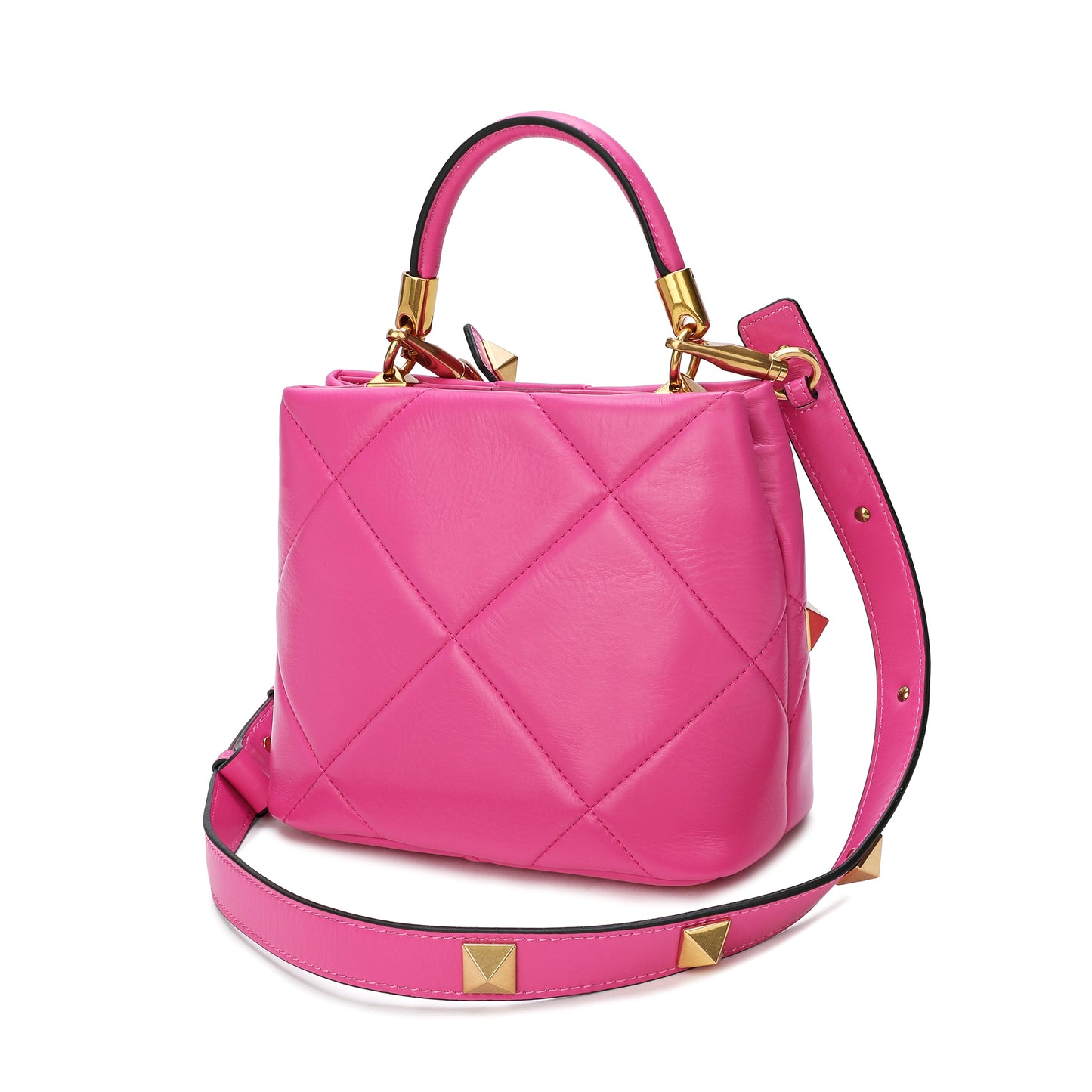 Quilted Sheepskin Leather Crossbody/Shoulder Bag