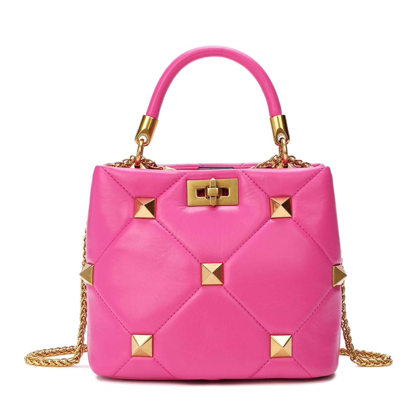 Quilted Sheepskin Leather Crossbody/Shoulder Bag