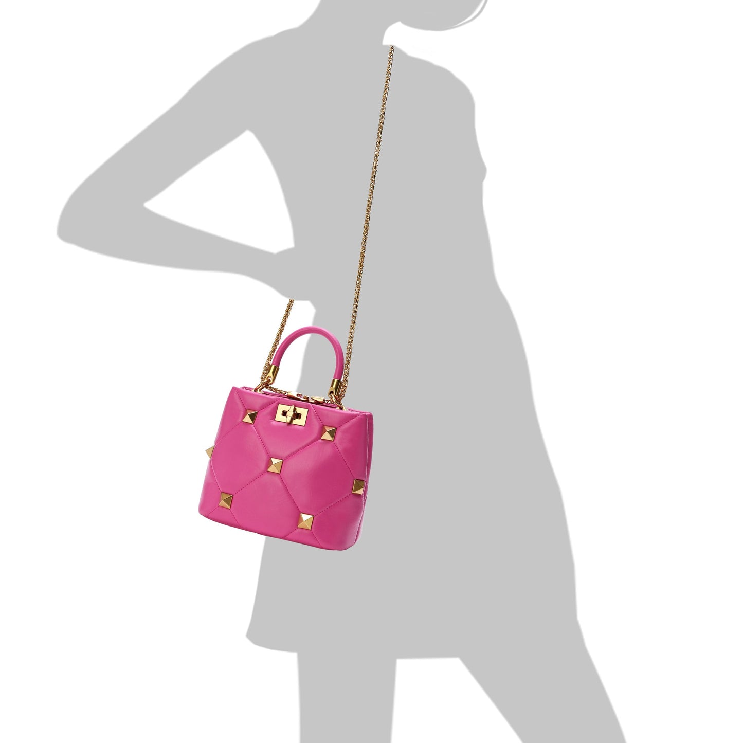 Quilted Sheepskin Leather Crossbody/Shoulder Bag