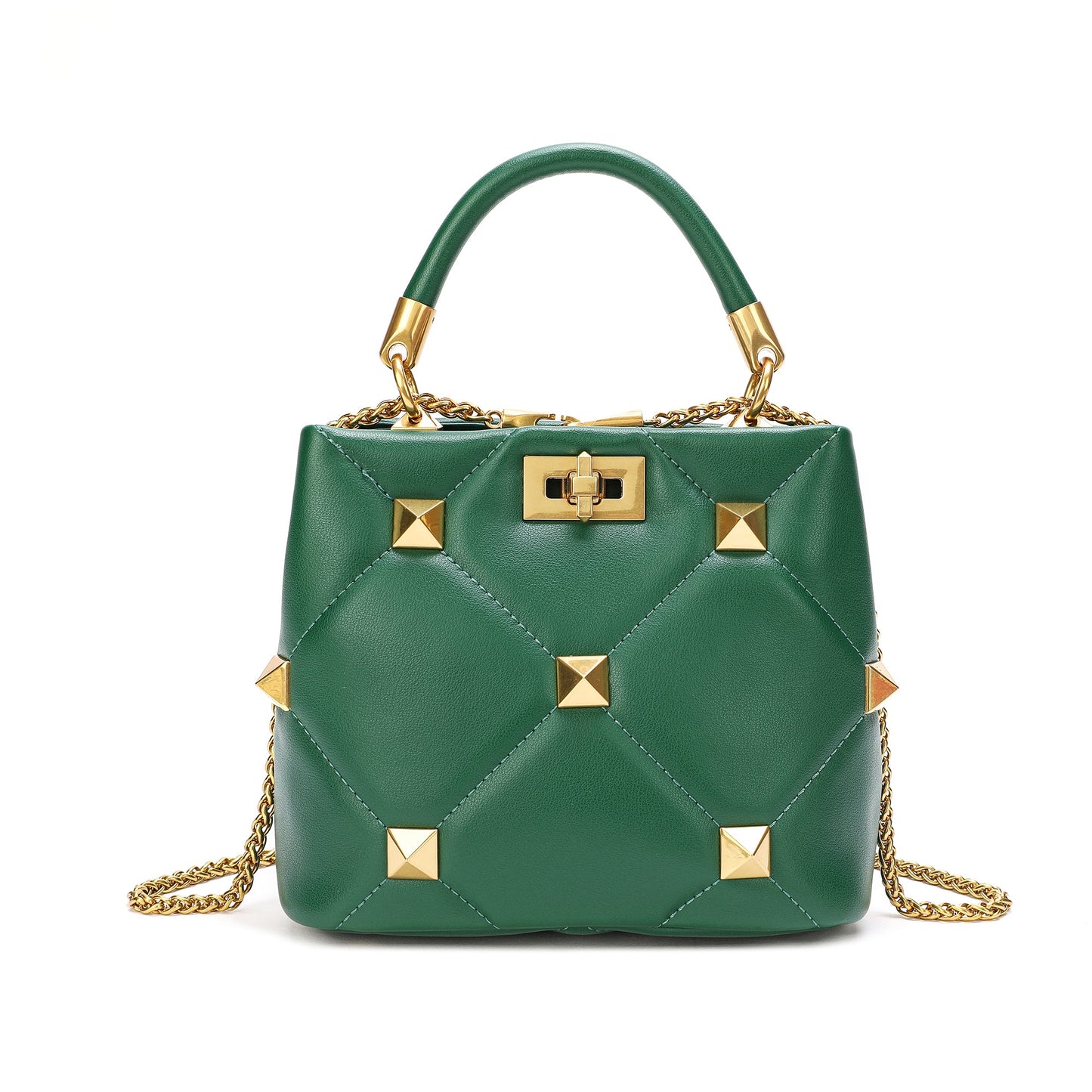 Quilted Sheepskin Leather Crossbody/Shoulder Bag