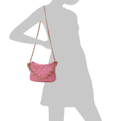 Quilted Sheepskin Leather Crossbody/ Shoulder Bag