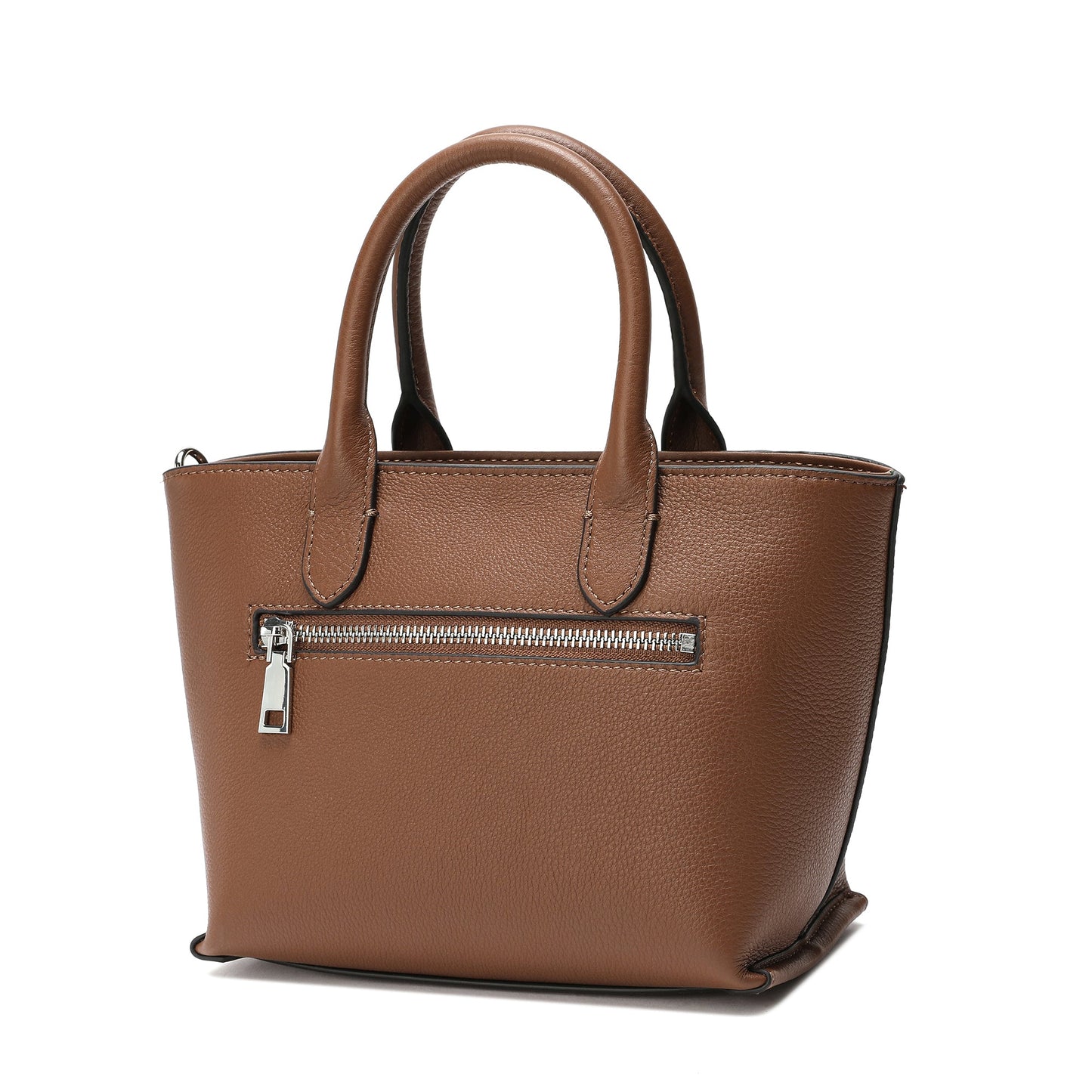 Full-Grain Leather Top-handle/Shoulder Bag