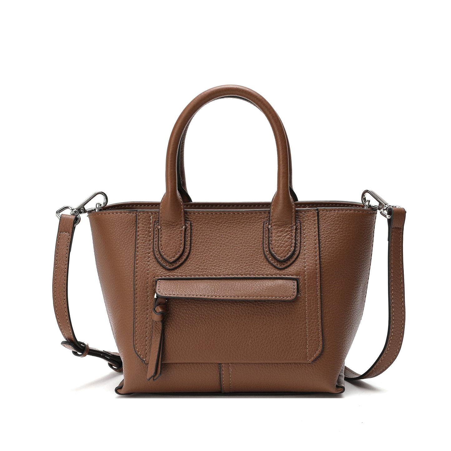 Full-Grain Leather Top-handle/Shoulder Bag