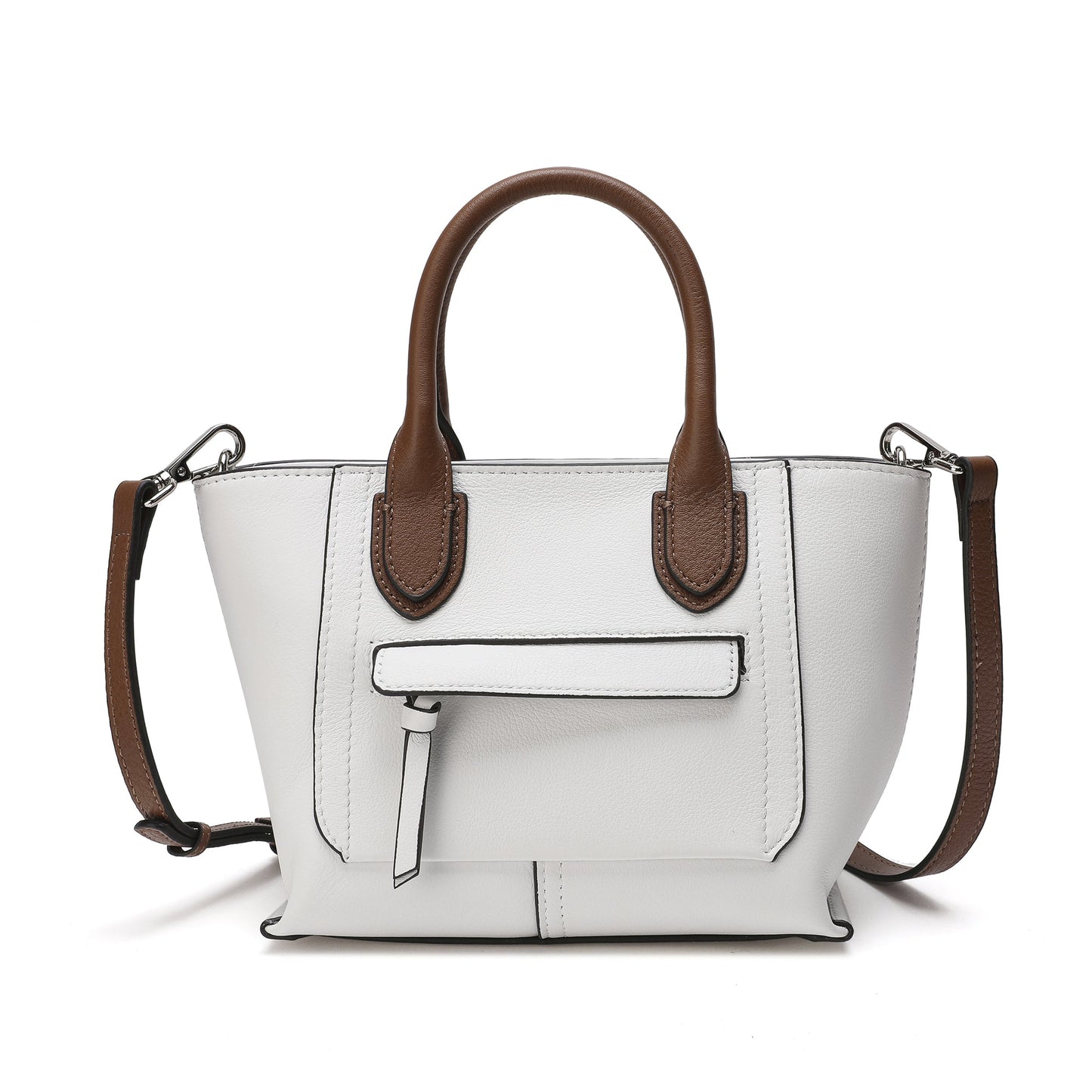 Full-Grain Leather Top-handle/Shoulder Bag