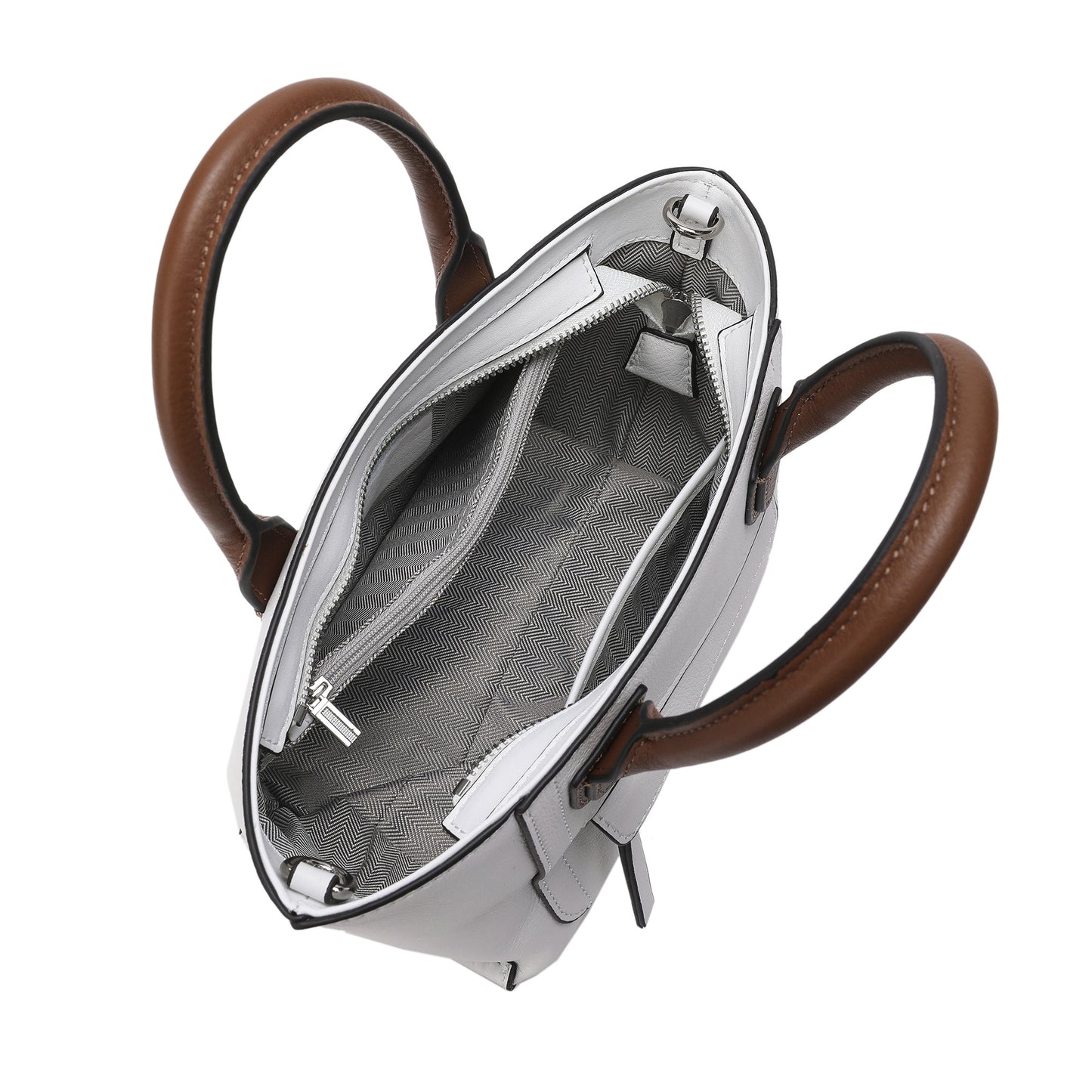 Full-Grain Leather Top-handle/Shoulder Bag