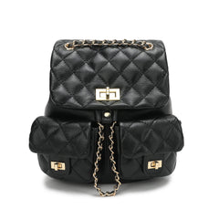 Quilted Sheepskin Leather Backpack