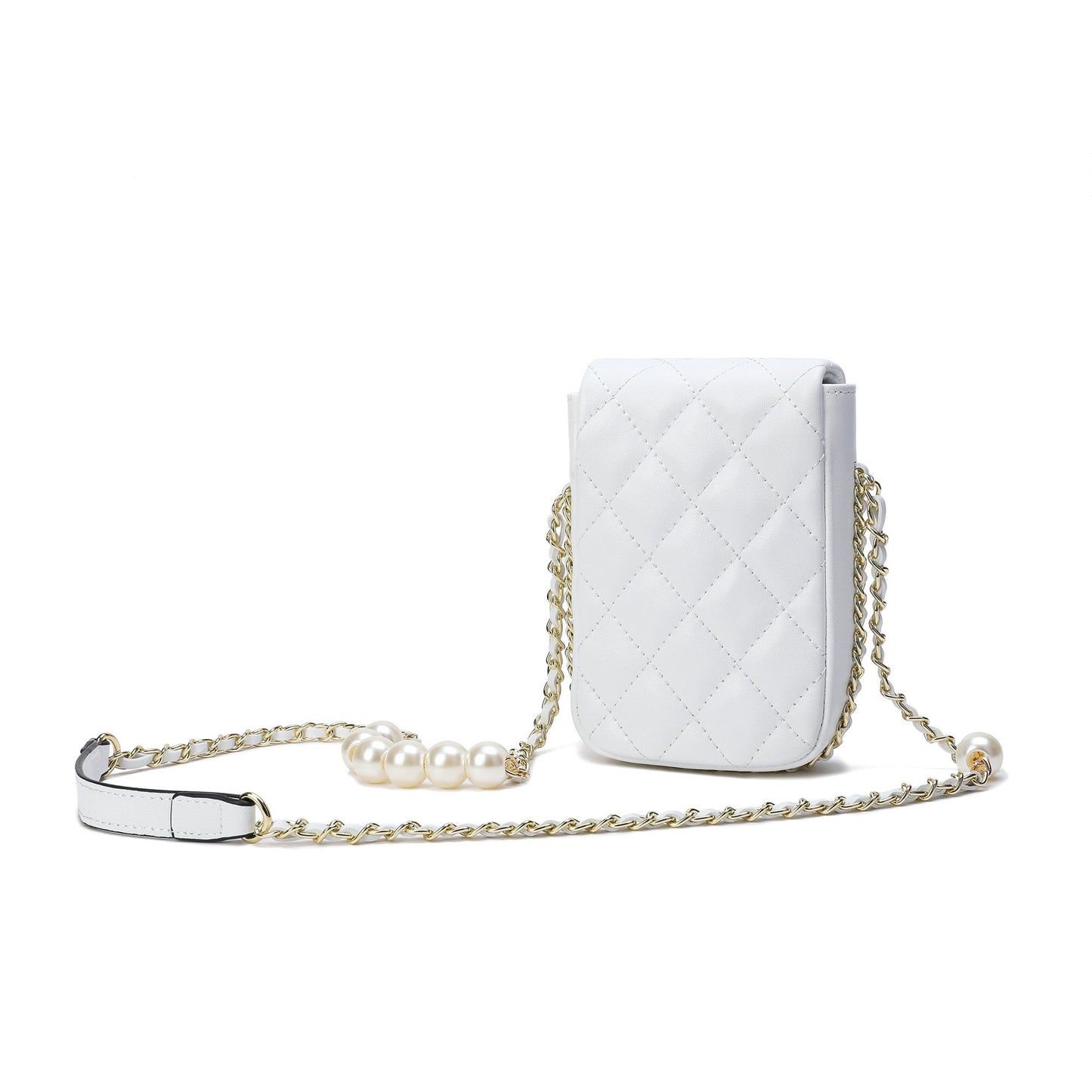 Lizard Quilted Sheepskin Leather Crossbody Bag