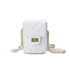 Lizard Quilted Sheepskin Leather Crossbody Bag
