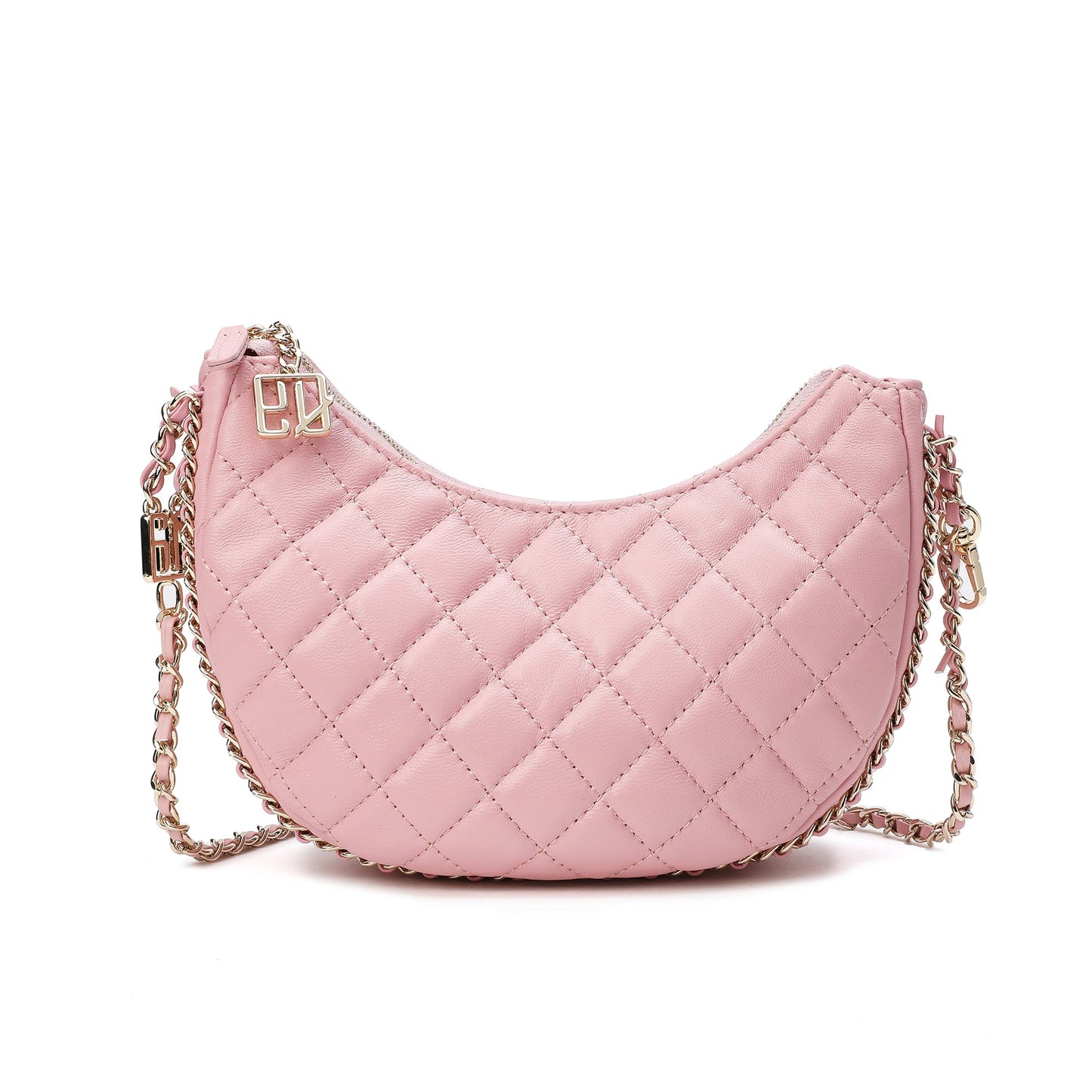Quilted Sheepskin Messenger/Shoulder Bag