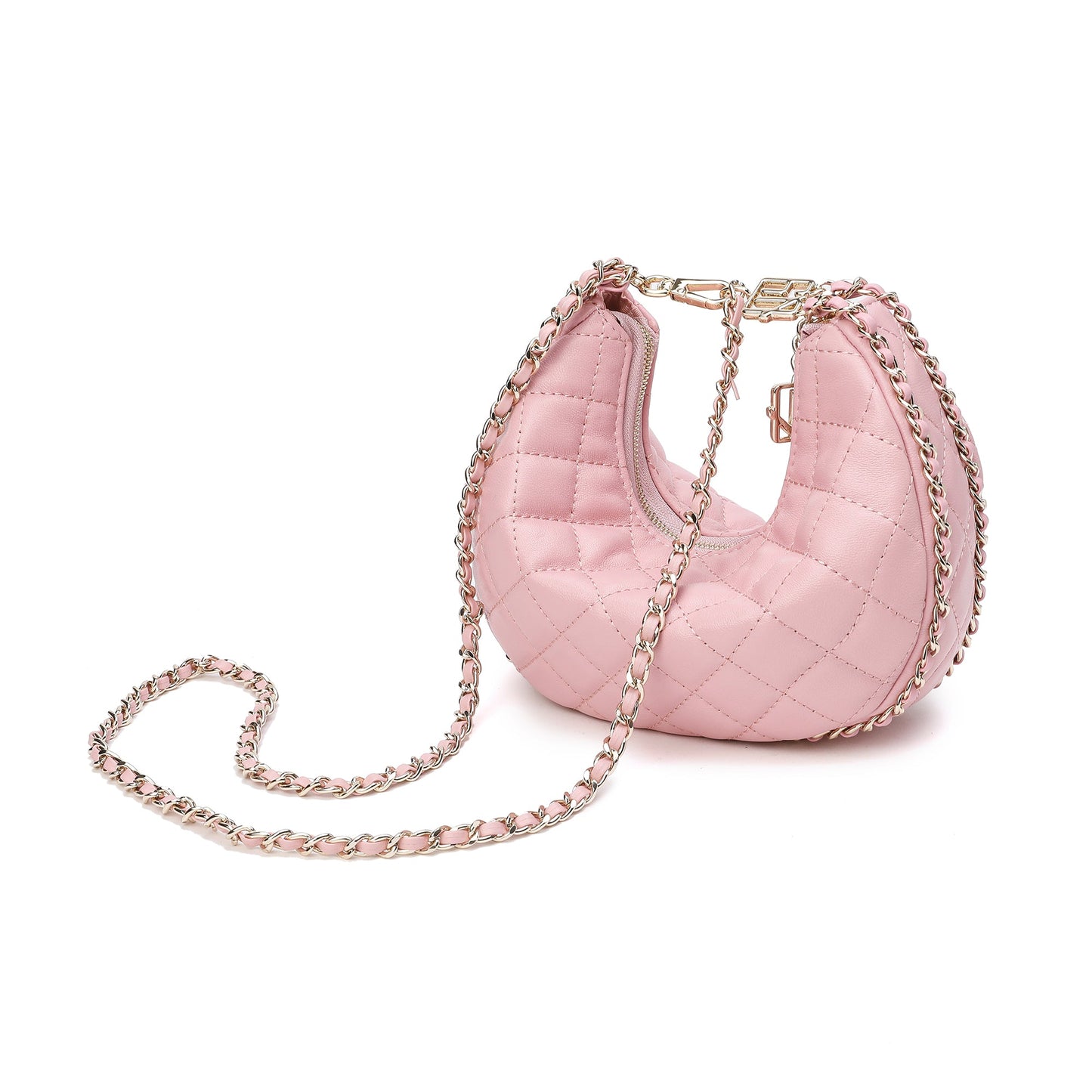 Quilted Sheepskin Messenger/Shoulder Bag