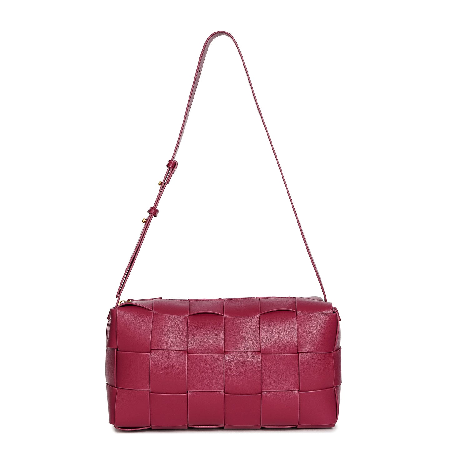 Smooth Woven Leather Hobo/Shoulder
