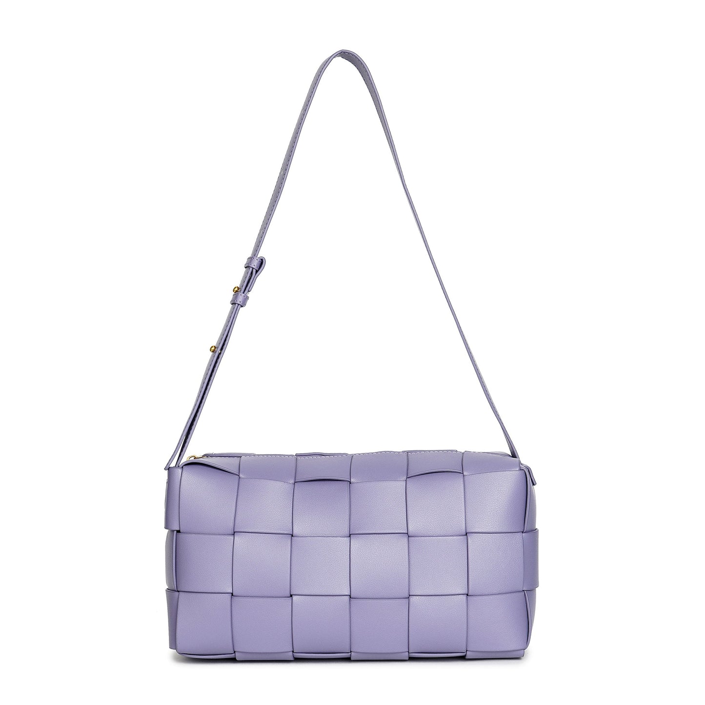 Smooth Woven Leather Hobo/Shoulder
