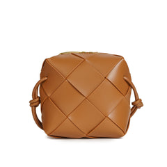 Smooth Woven Leather Crossbody Bag