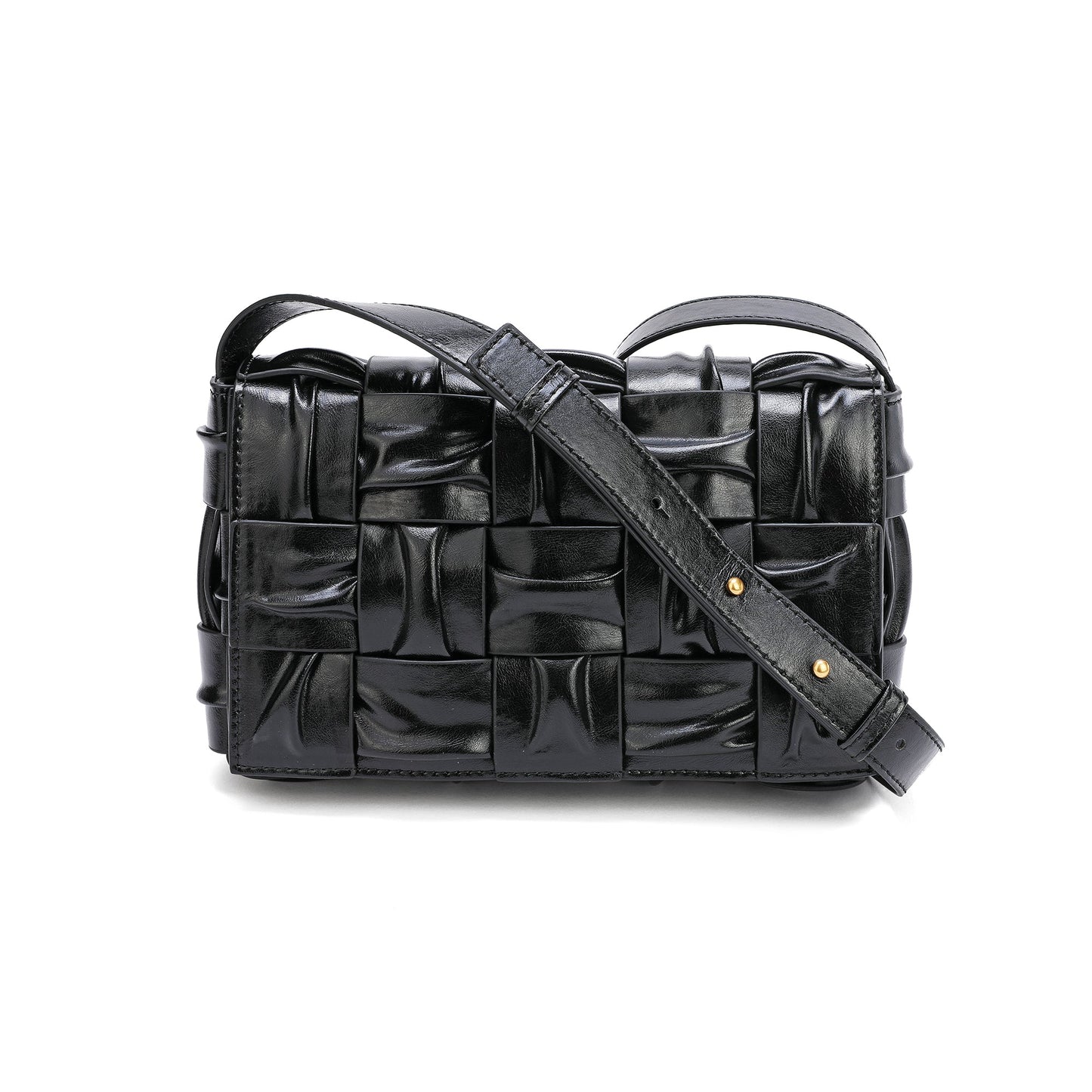 Smooth Leather Barrel Shape Crossbody