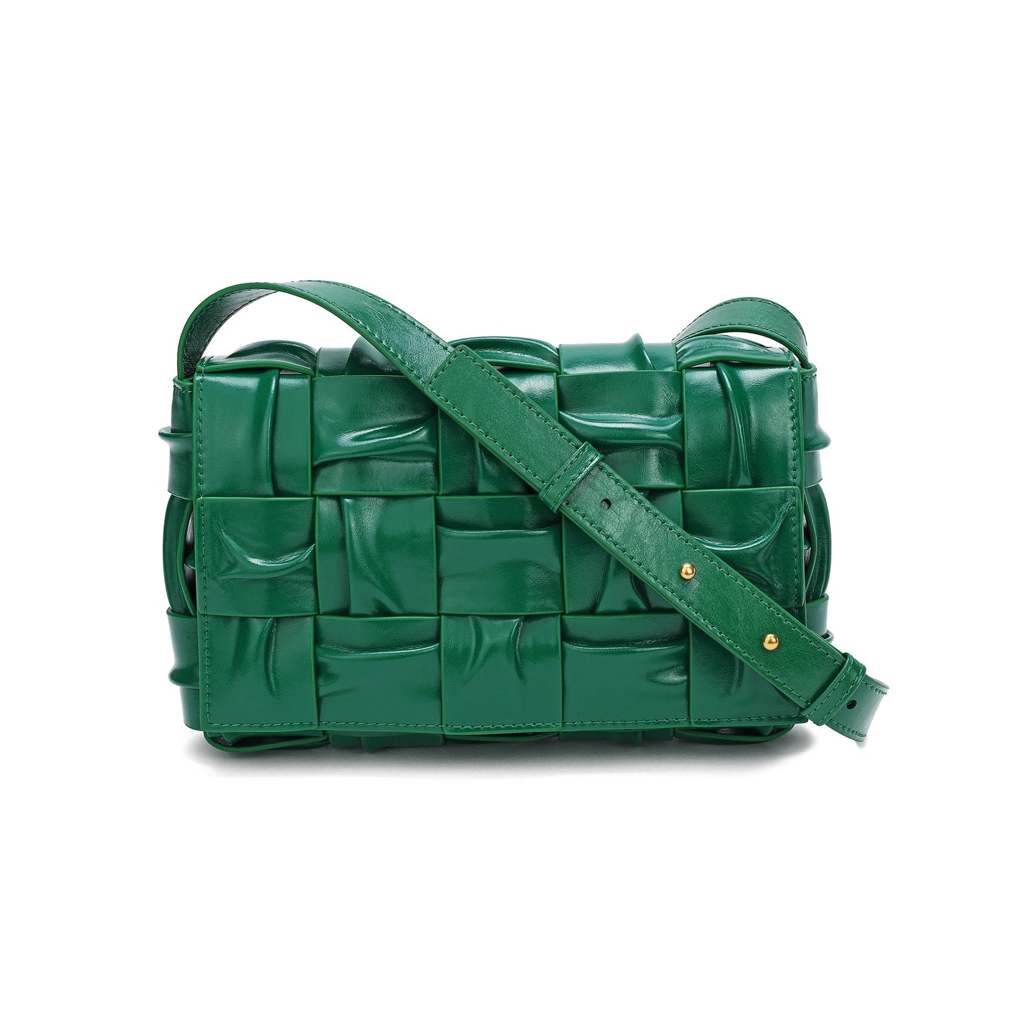 Smooth Leather Barrel Shape Crossbody