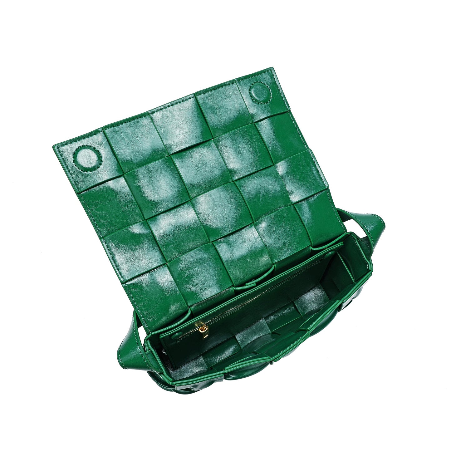 Smooth Leather Barrel Shape Crossbody