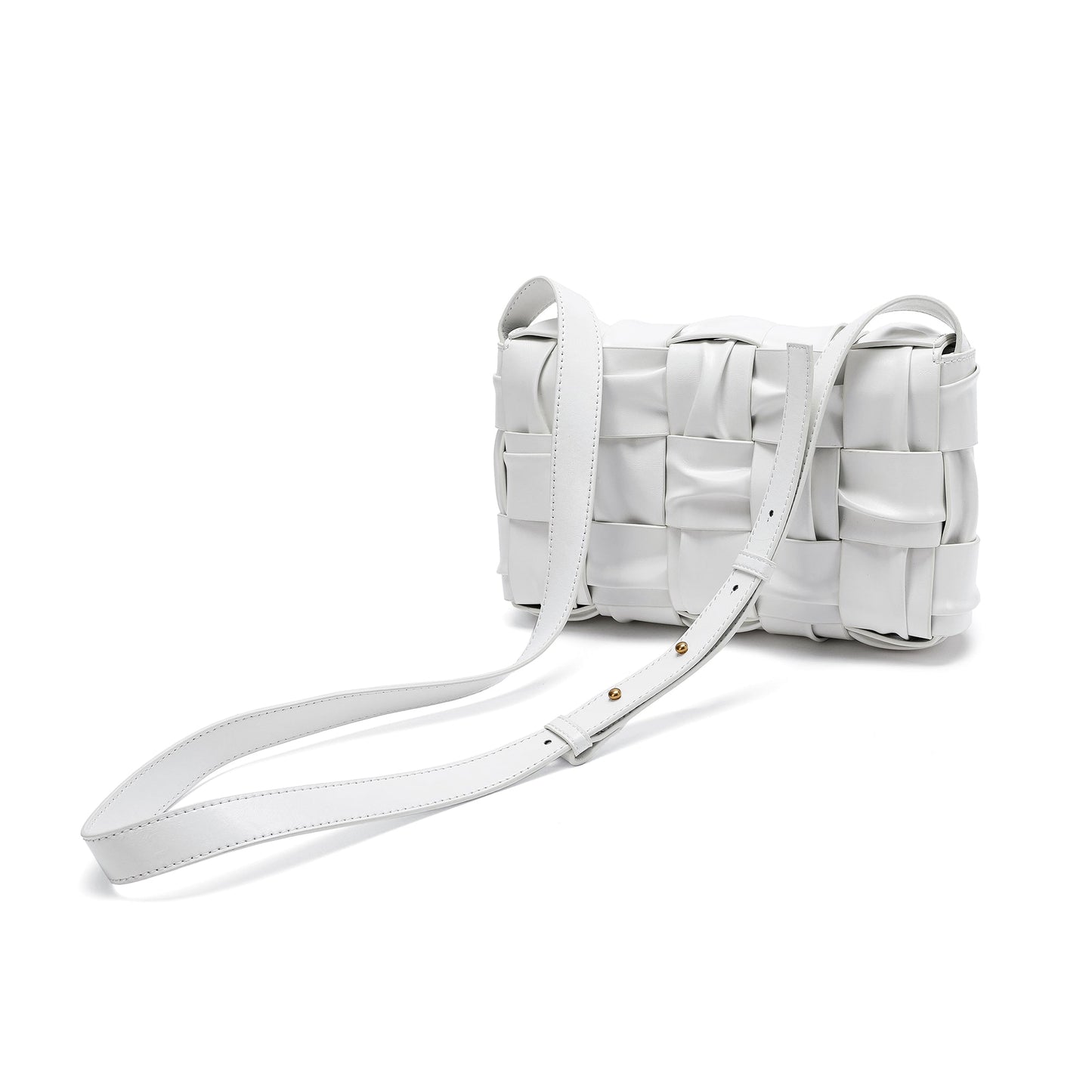 Smooth Leather Barrel Shape Crossbody