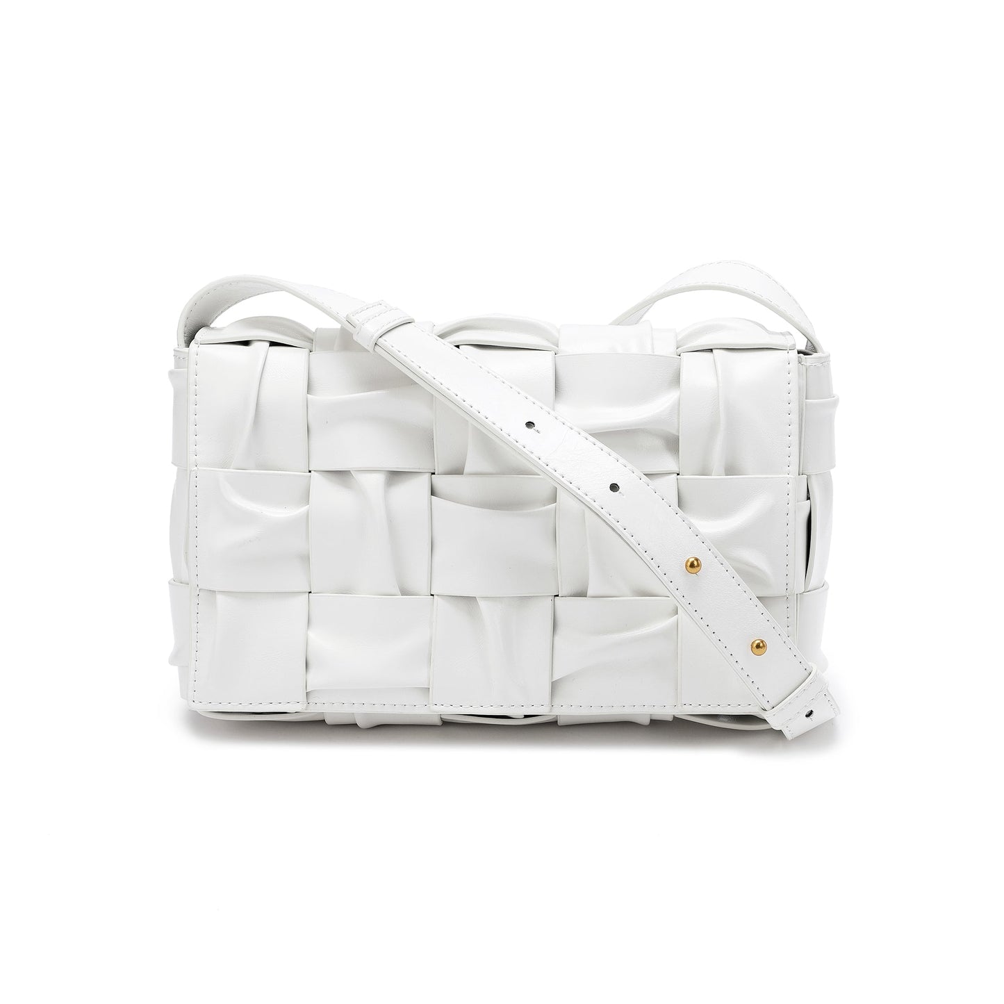 Smooth Leather Barrel Shape Crossbody