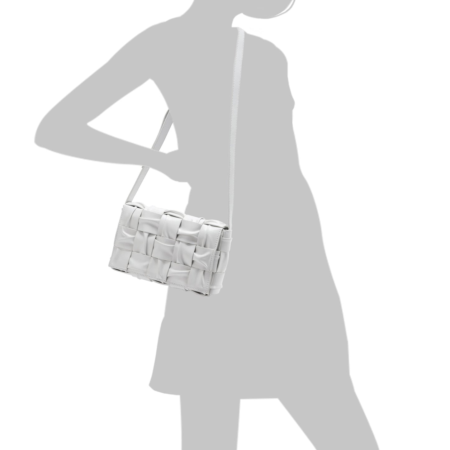 Smooth Leather Barrel Shape Crossbody