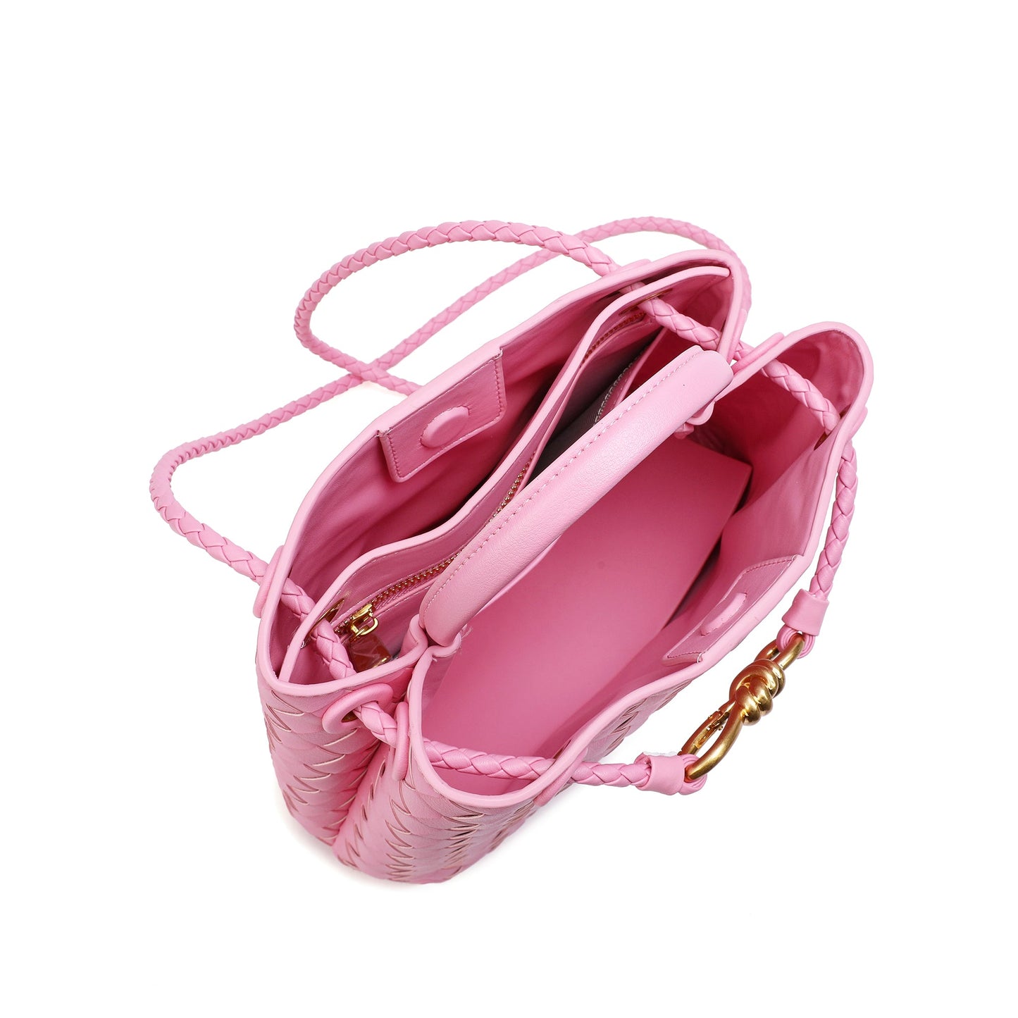Woven Leather Top-handle/ Shoulder Bag
