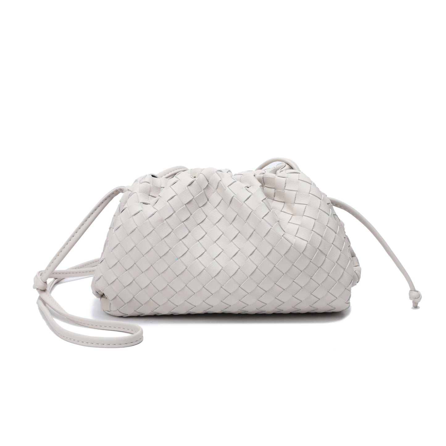 Full Grain Woven Leather Pouch/ Shoulder/ Clutch Bag