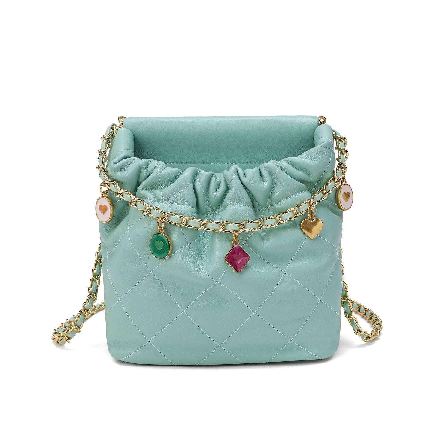 Quilted Sheepskin Leather Crossbody