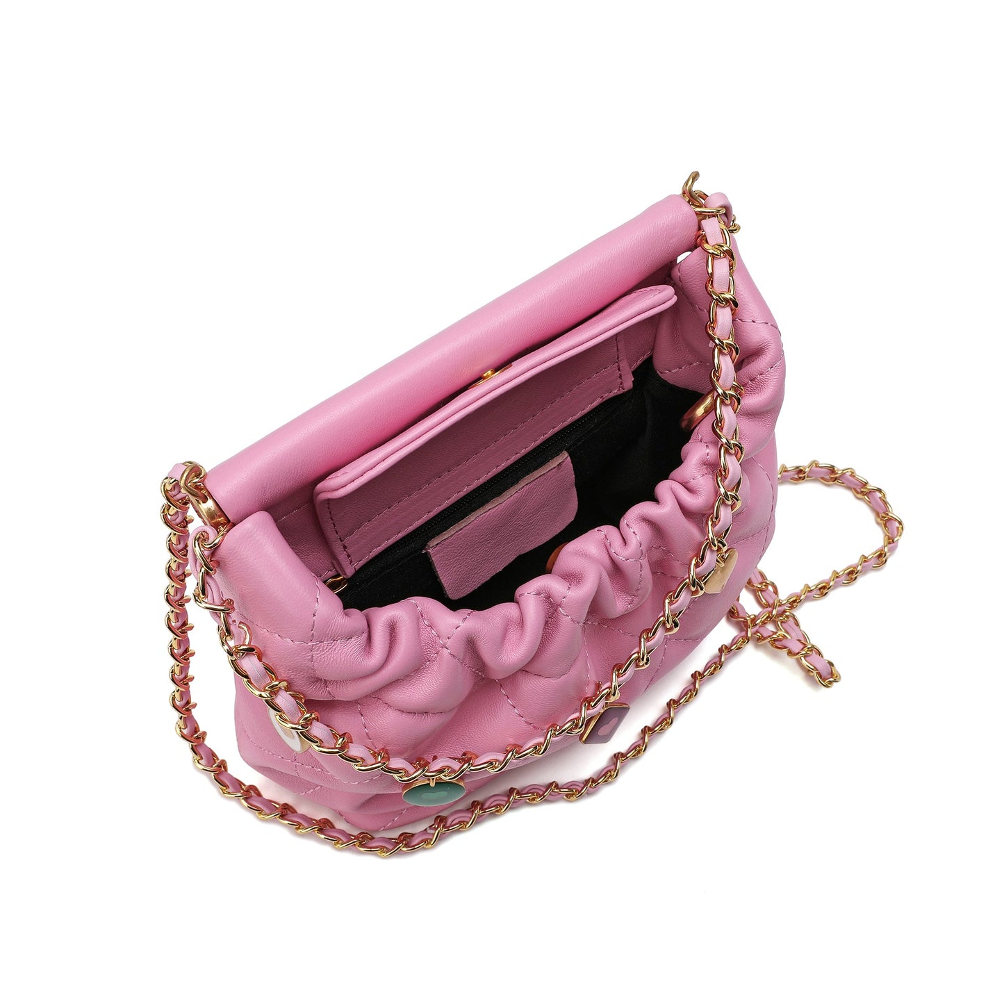 Quilted Sheepskin Leather Crossbody