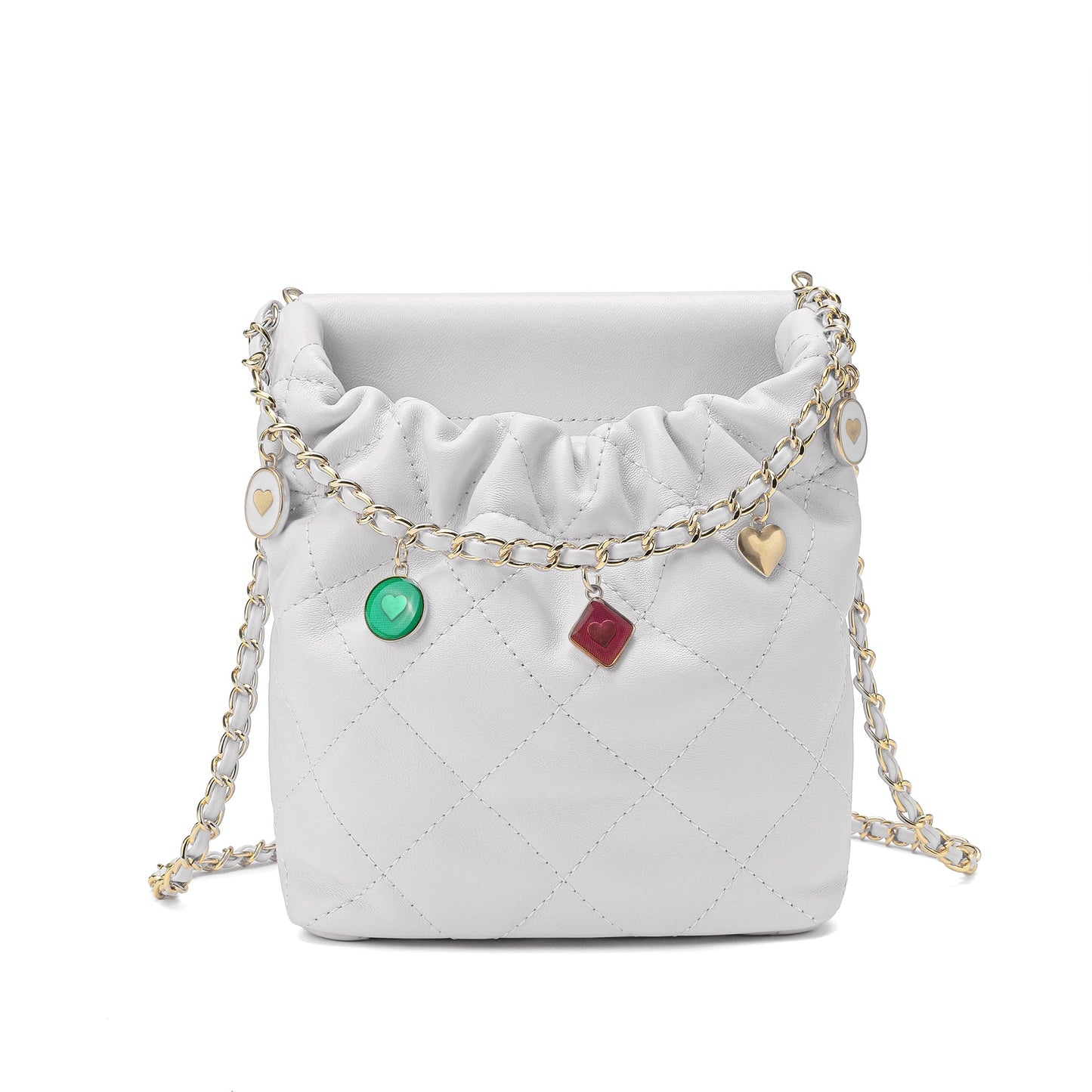 Quilted Sheepskin Leather Crossbody