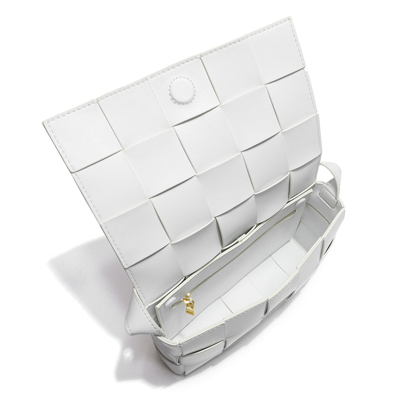 Patent Leather Woven Crossbody