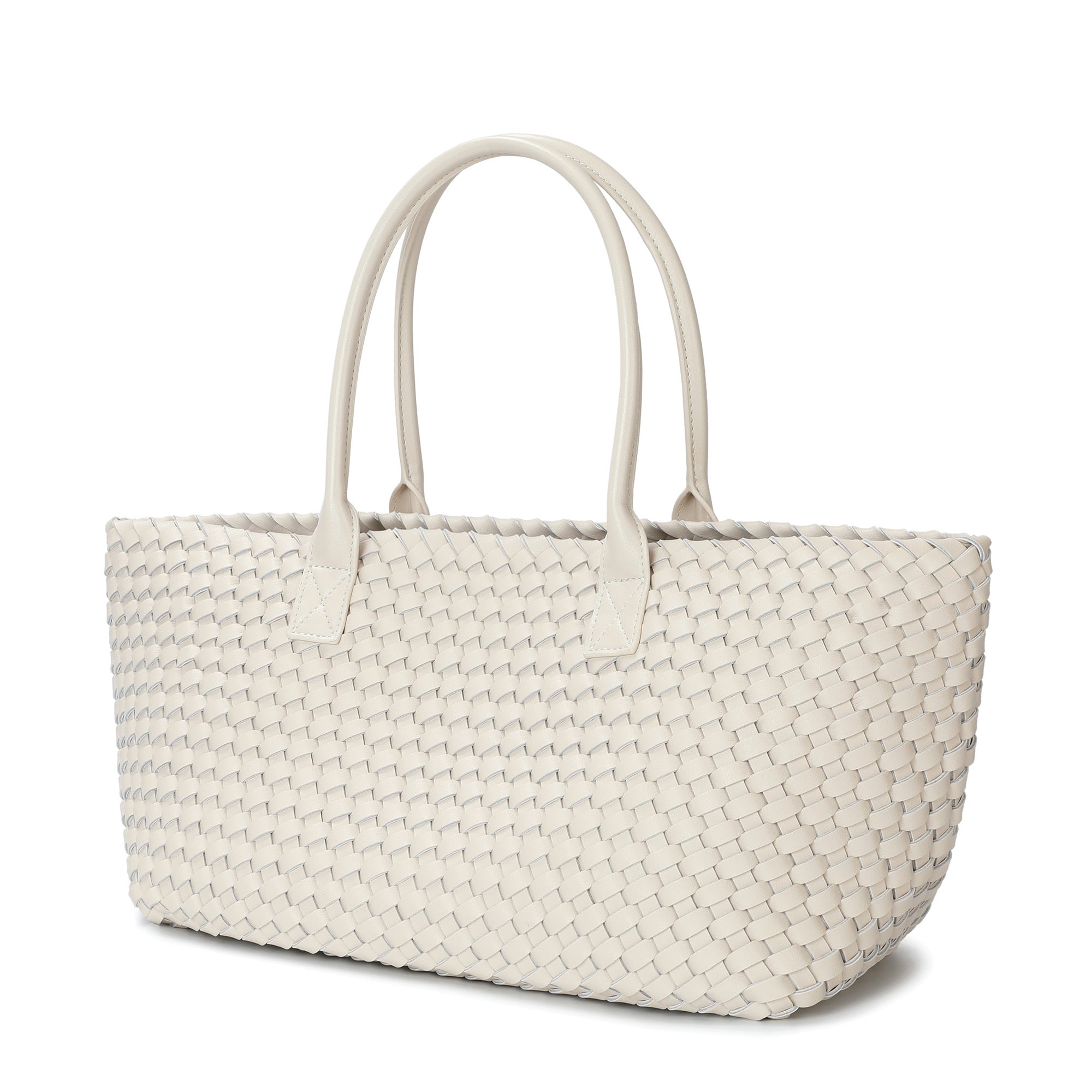 Large Hand-Woven Leather Tote Bag